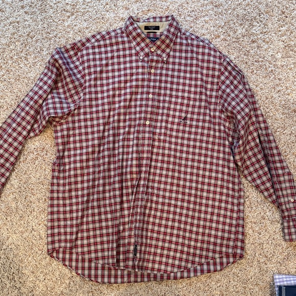 Izod Other - Izod Men's Red and White Checkered Shirt